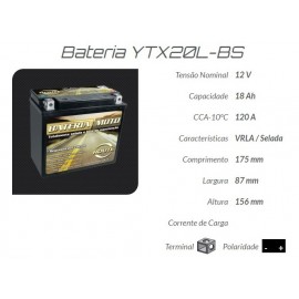 BATERIA  YTX20L-BS